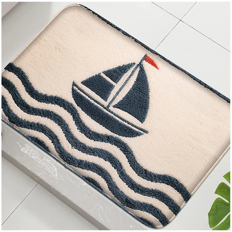 Badezimmer Anti-Rutsch Mat – Modern Rubber Print – 40x60 cm