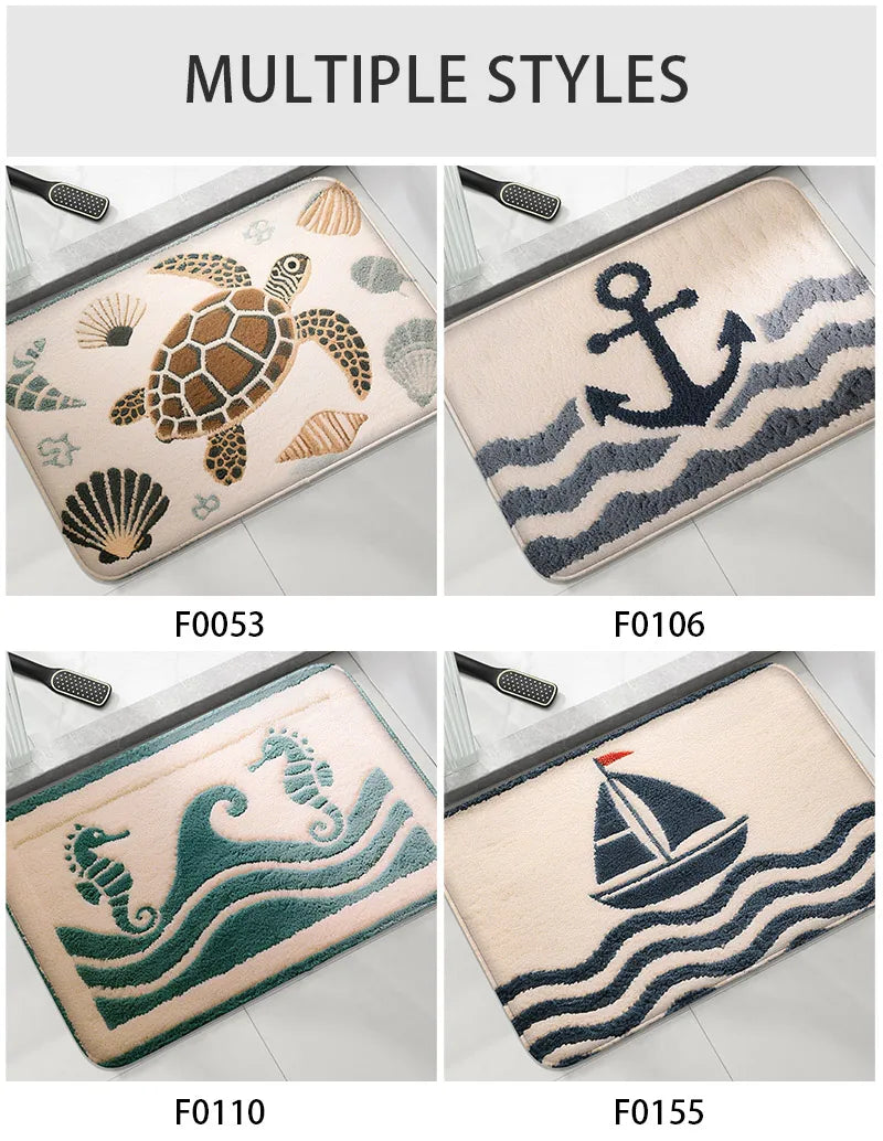 Badezimmer Anti-Rutsch Mat – Modern Rubber Print – 40x60 cm