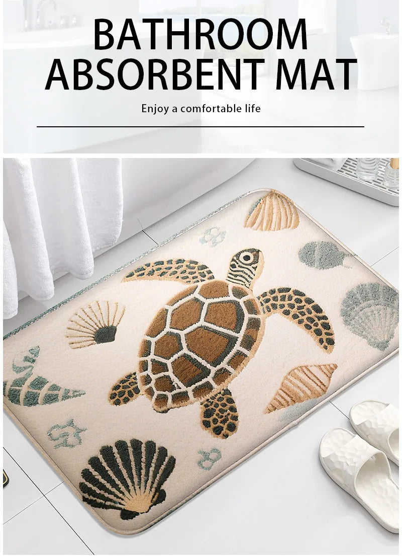 Badezimmer Anti-Rutsch Mat – Modern Rubber Print – 40x60 cm