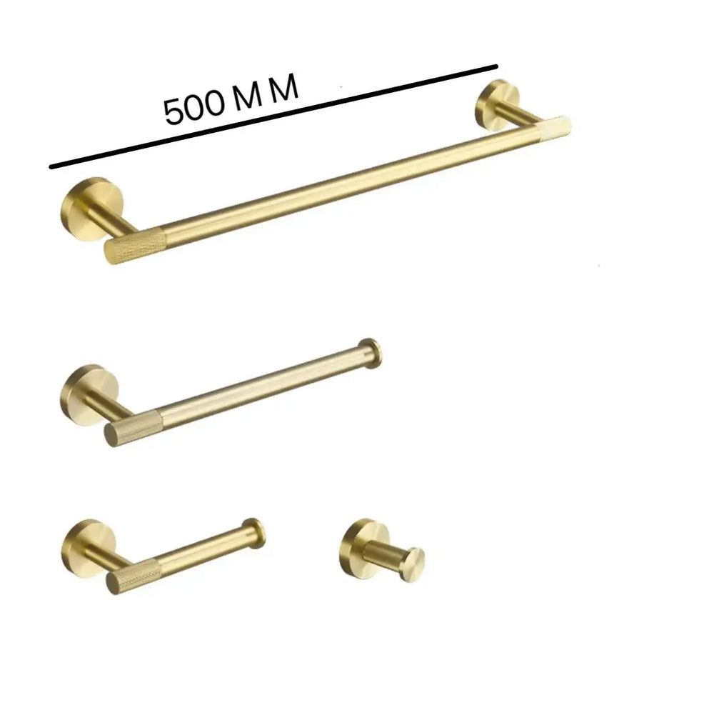Badezimmer Hardware Set – Gebürstetes Gold – Wandmontage