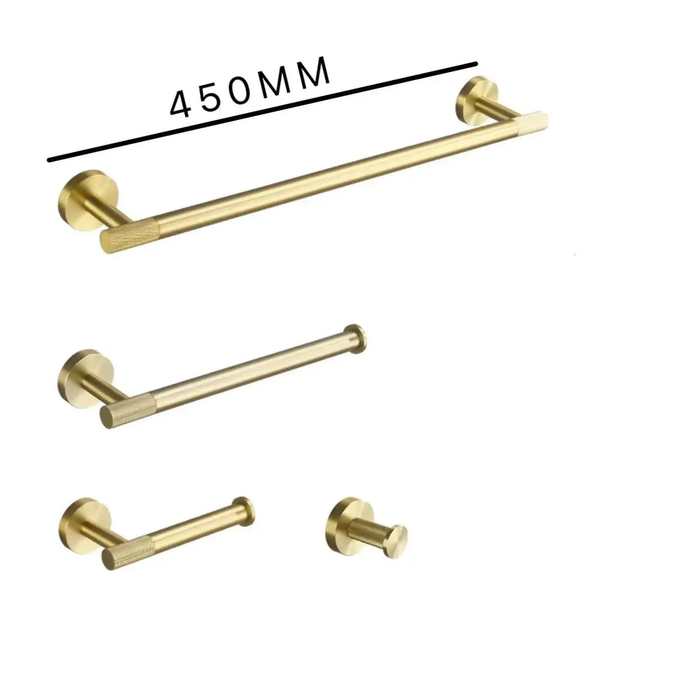 Badezimmer Hardware Set – Gebürstetes Gold – Wandmontage