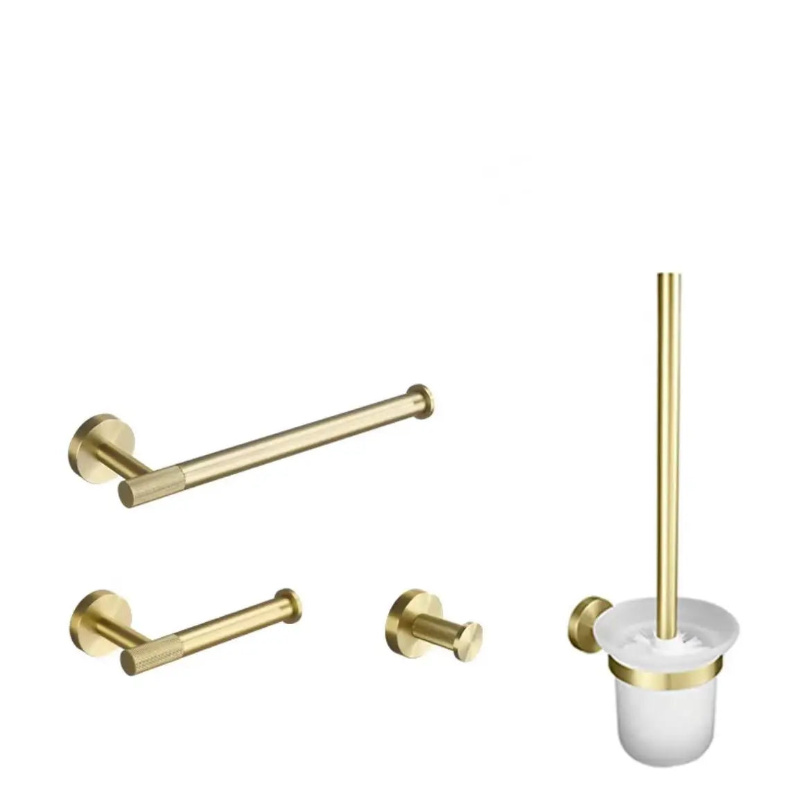 Badezimmer Hardware Set – Gebürstetes Gold – Wandmontage