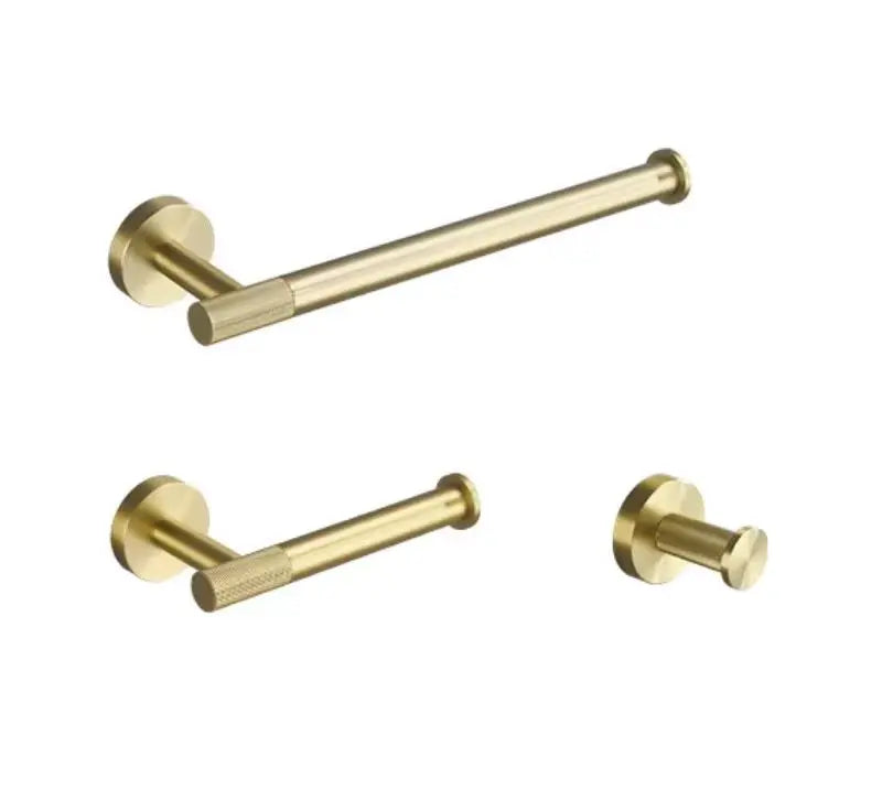 Badezimmer Hardware Set – Gebürstetes Gold – Wandmontage