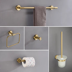 Badezimmer Hardware Set – Gebürstetes Gold – Wandmontage