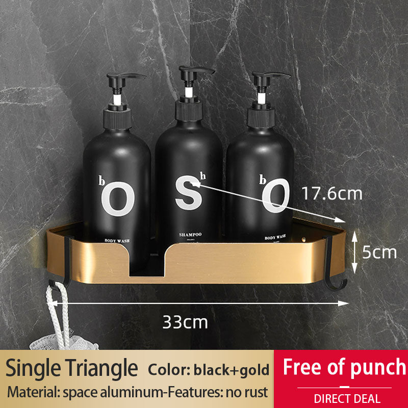 Badezimmer Regal – Aluminiumlegierung – Wandmontiert