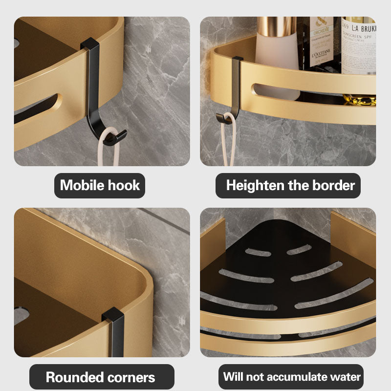 Badezimmer Regal – Aluminiumlegierung – Wandmontiert