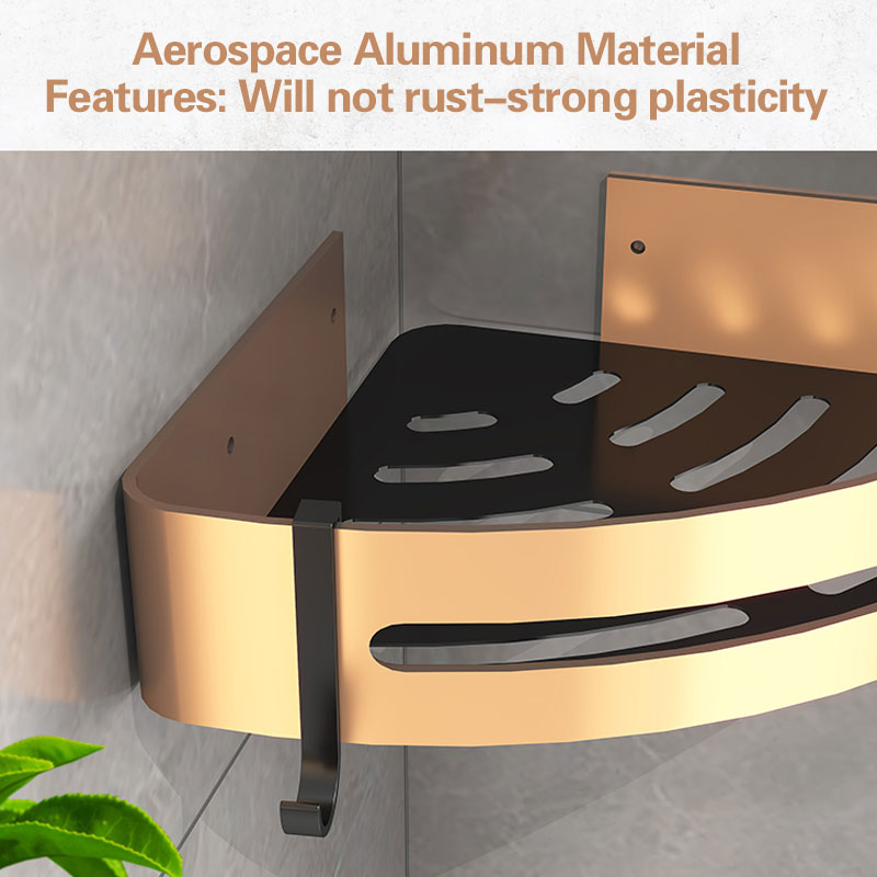 Badezimmer Regal – Aluminiumlegierung – Wandmontiert