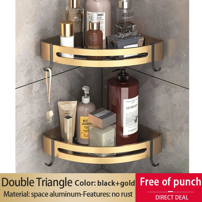 Badezimmer Regal – Aluminiumlegierung – Wandmontiert