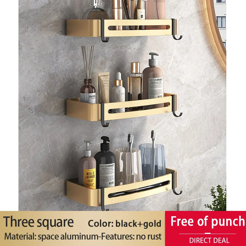 Badezimmer Regal – Aluminiumlegierung – Wandmontiert