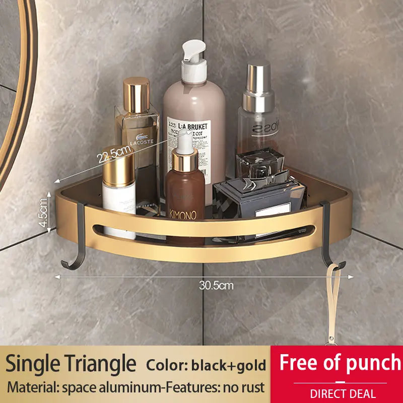 Badezimmer Regal – Aluminiumlegierung – Wandmontiert