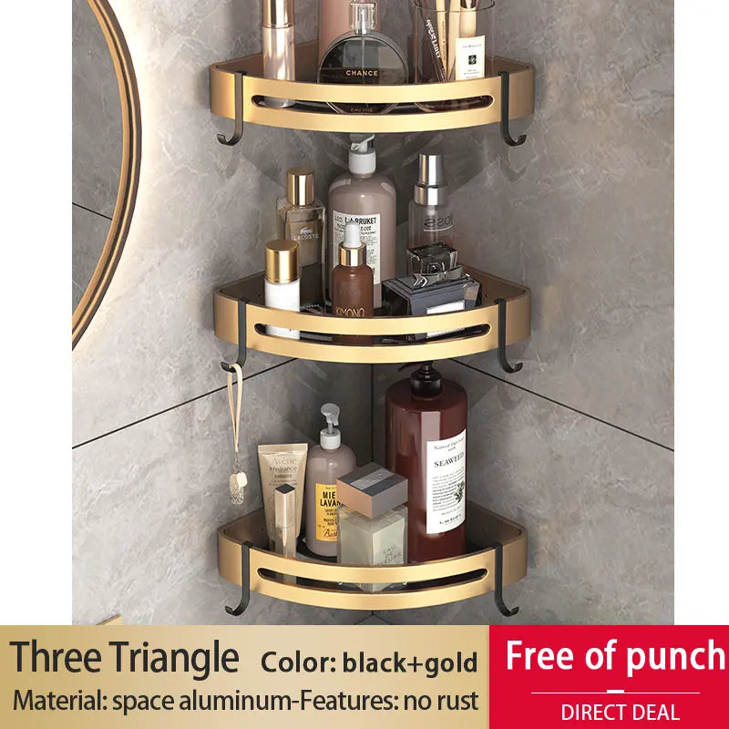 Badezimmer Regal – Aluminiumlegierung – Wandmontiert