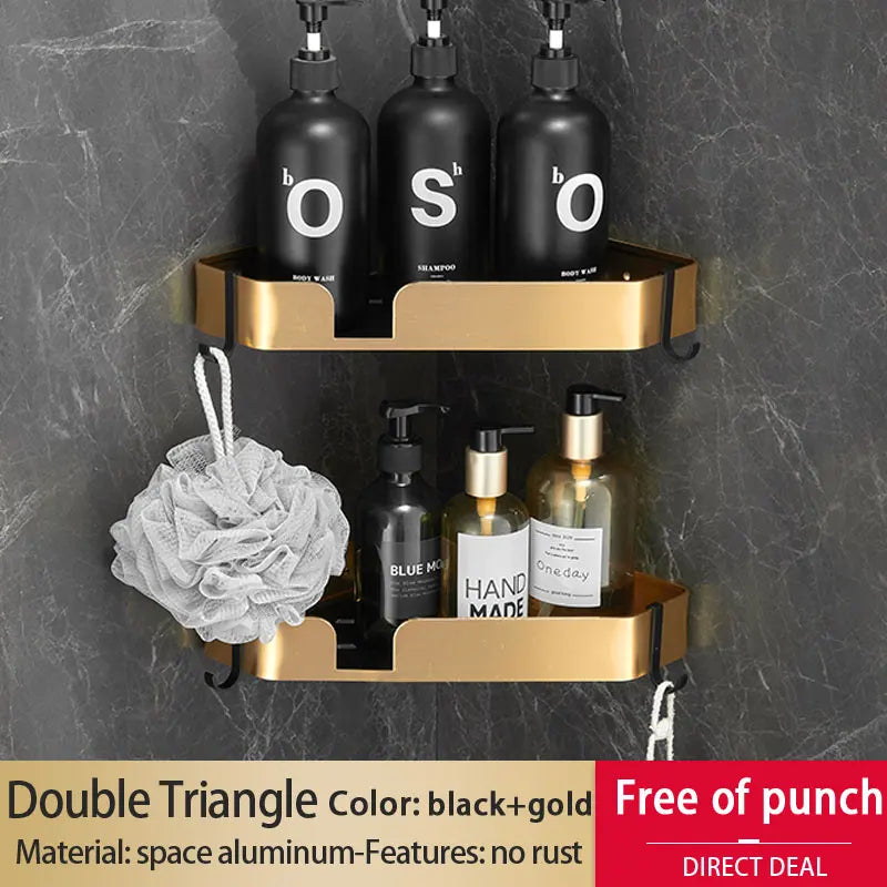 Badezimmer Regal – Aluminiumlegierung – Wandmontiert