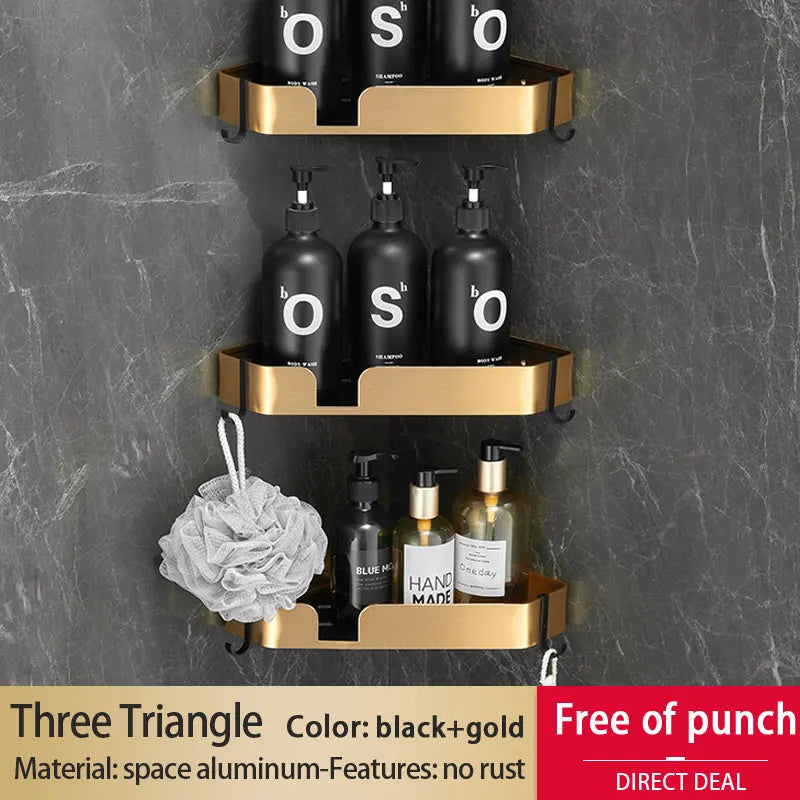 Badezimmer Regal – Aluminiumlegierung – Wandmontiert