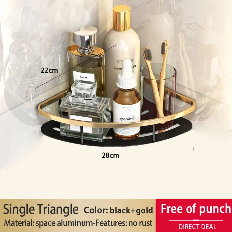 Badezimmer Regal – Aluminiumlegierung – Wandmontiert