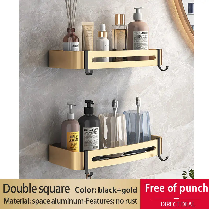 Badezimmer Regal – Aluminiumlegierung – Wandmontiert