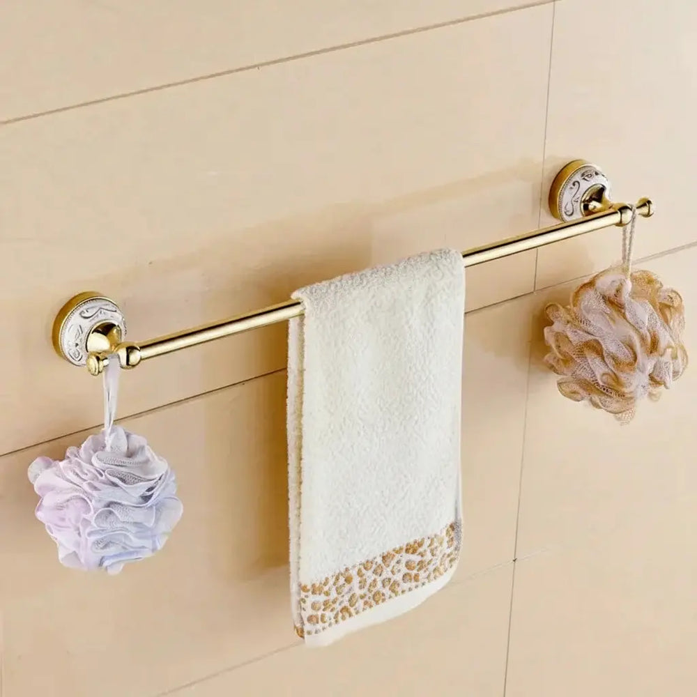 Badezimmer-Set – Gold Zinklegierung – 60cm