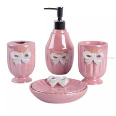 Badezimmer Set – Keramik Bowknot – Hotel Stil
