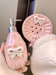 Badezimmer Set – Keramik Bowknot – Hotel Stil