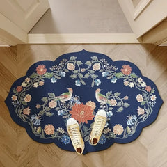 Schnelltrocknende Badezimmermatte 50x80cm aus Diatomeenerde, Farbe: Gefärbter blauer Mantel