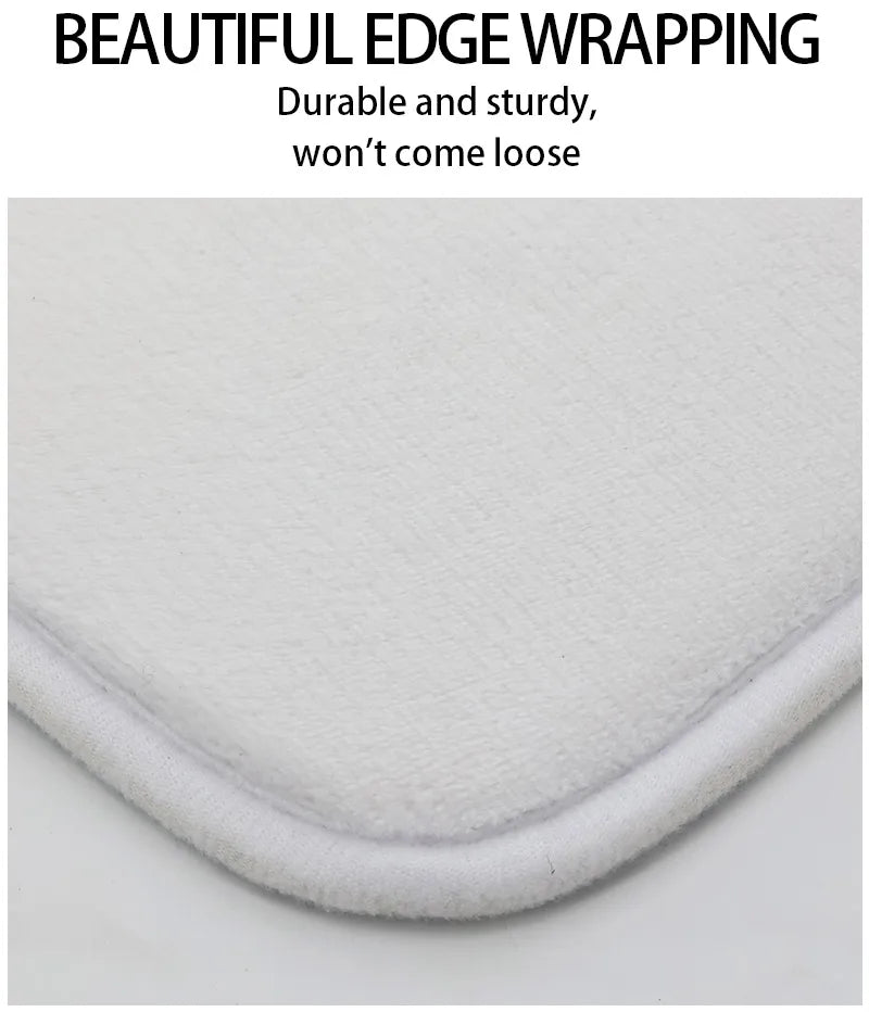 Badezimmermatte – Modernes Flanell-Design – 40x60cm