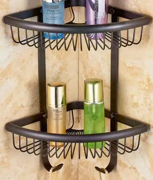 Badregale – Messing Ecke – Zweistöckig