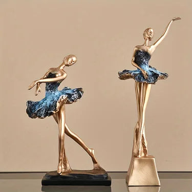 Ballettmädchen Statue – Moderne Harzdeko