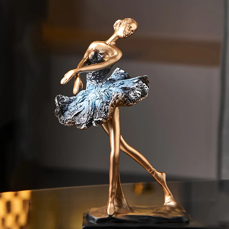 Ballettmädchen Statue – Moderne Harzdeko