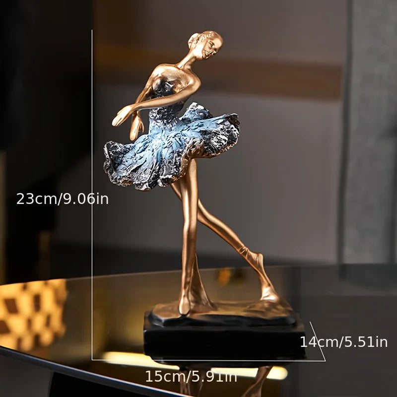 Ballettmädchen Statue – Moderne Harzdeko
