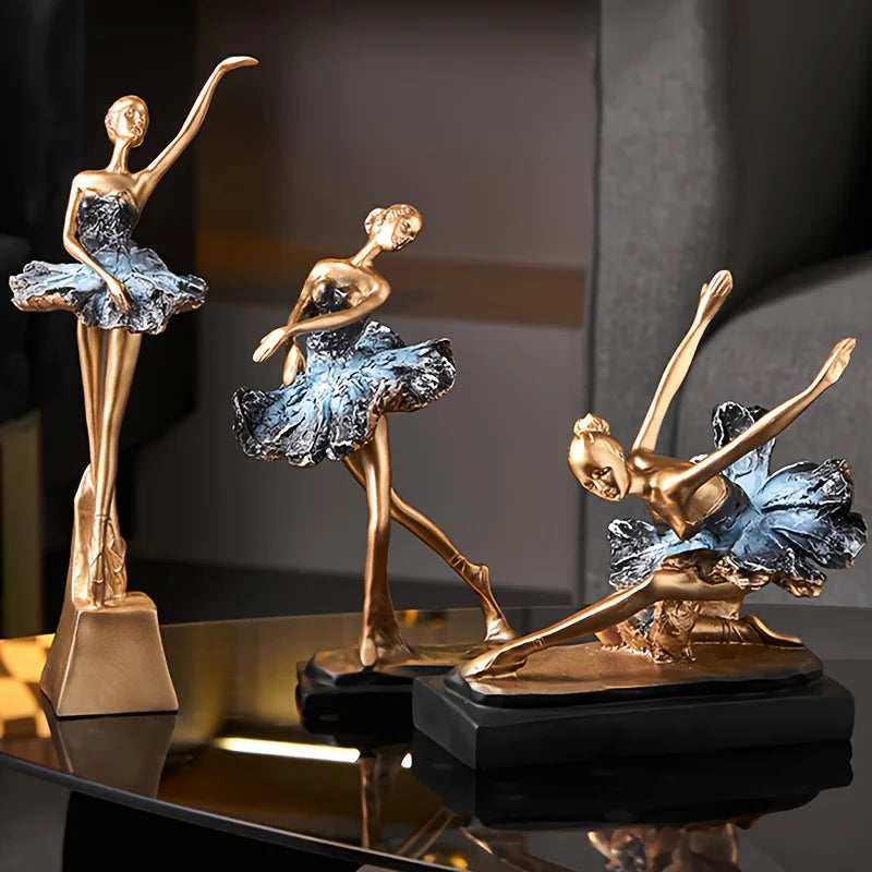 Ballettmädchen Statue – Moderne Harzdeko