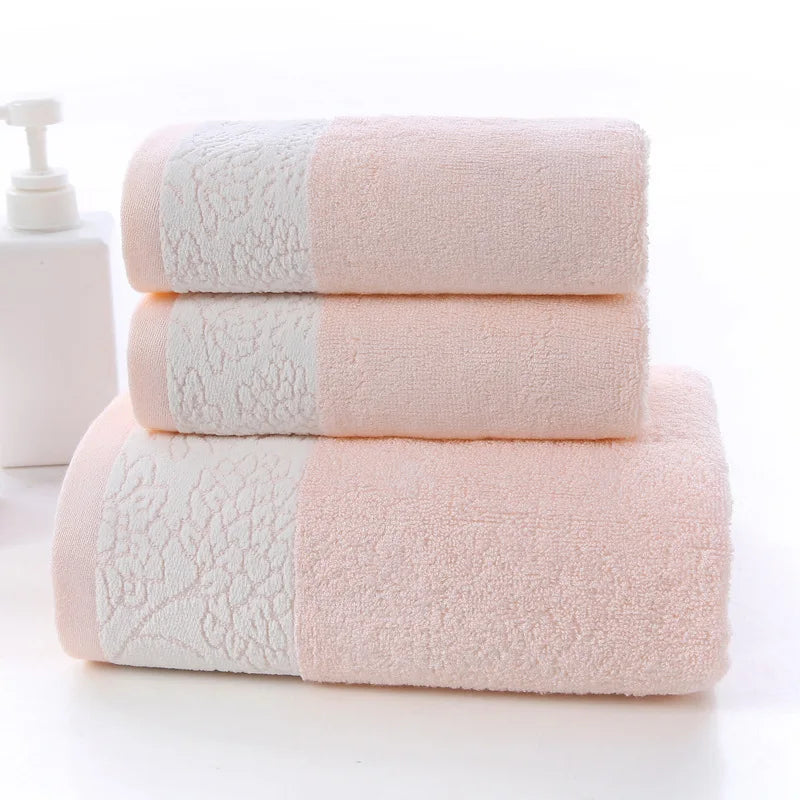 Bambus Handtuch Set – Weich Schnell-Trocken – 70x140cm, 32x72cmx2