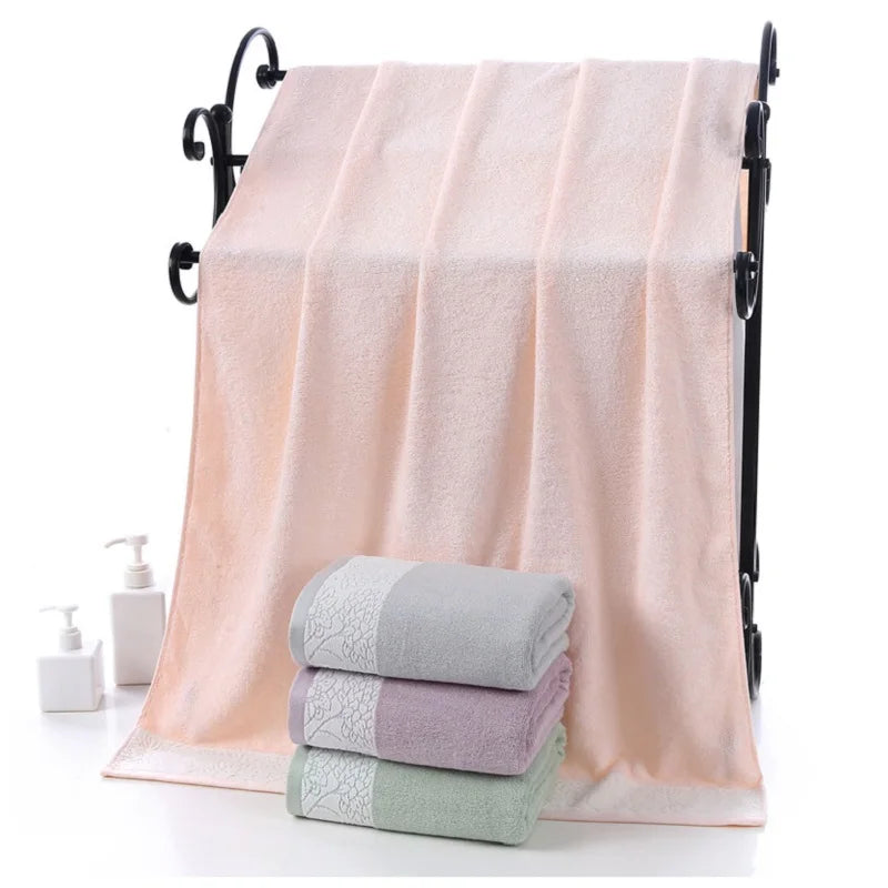 Bambus Handtuch Set – Weich Schnell-Trocken – 70x140cm, 32x72cmx2