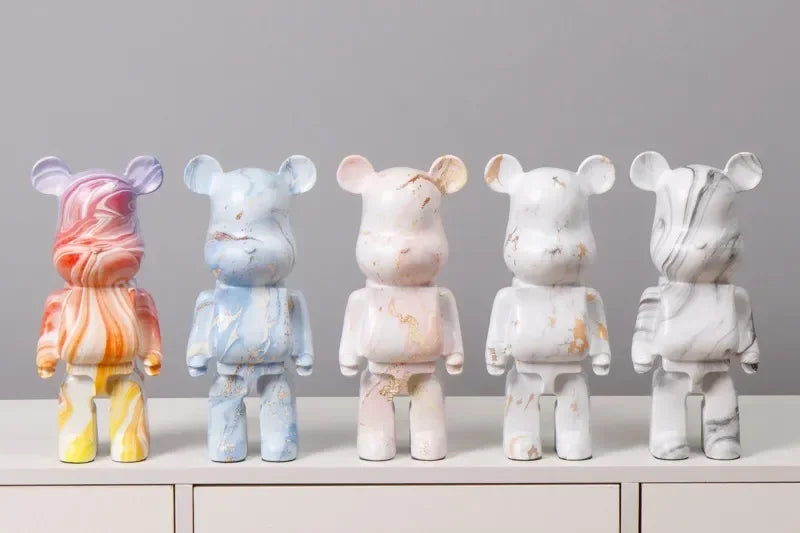 Bär Harz Skulptur – Amerikanischer Stil 28cm Deko