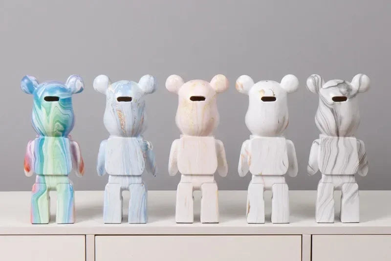 Bär Harz Skulptur – Amerikanischer Stil 28cm Deko