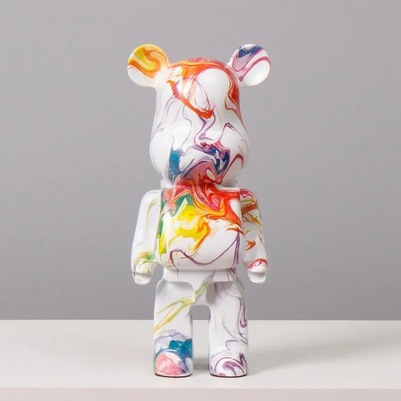 Bär Harz Skulptur – Amerikanischer Stil 28cm Deko