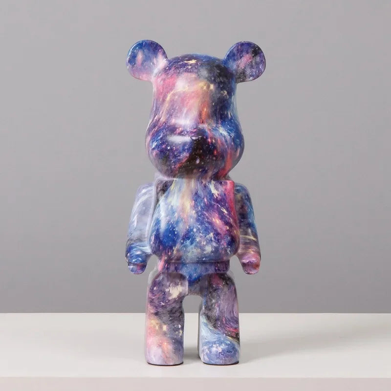 Bär Harz Skulptur – Amerikanischer Stil 28cm Deko