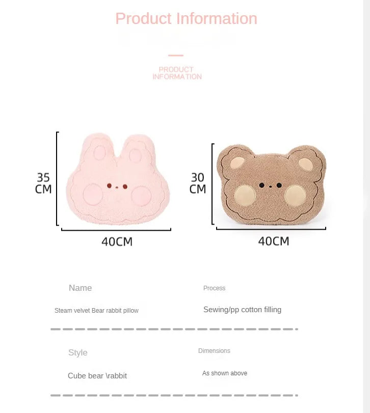 Bärenkissen – Samt & 3D – Sofakissen