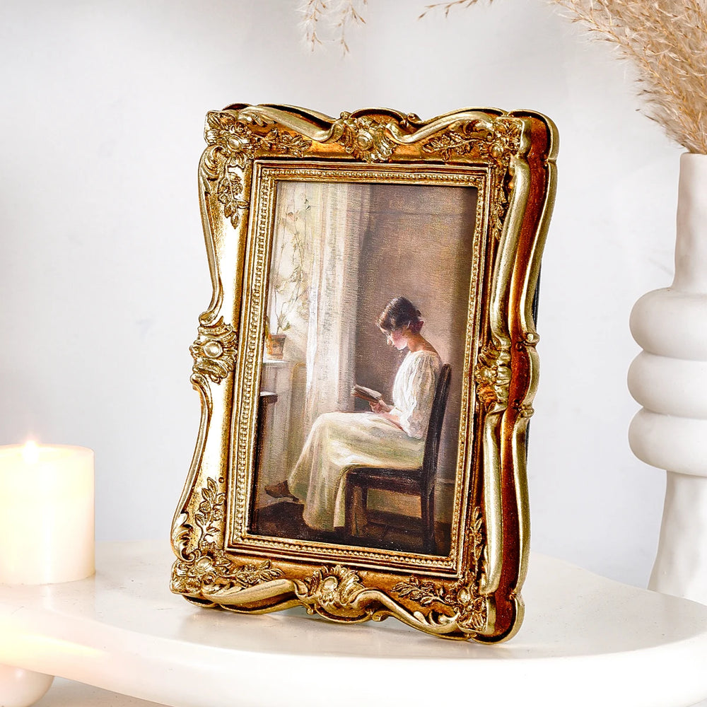 Barocker Fotorahmen – Harzmaterial – Schlafzimmer/Büro