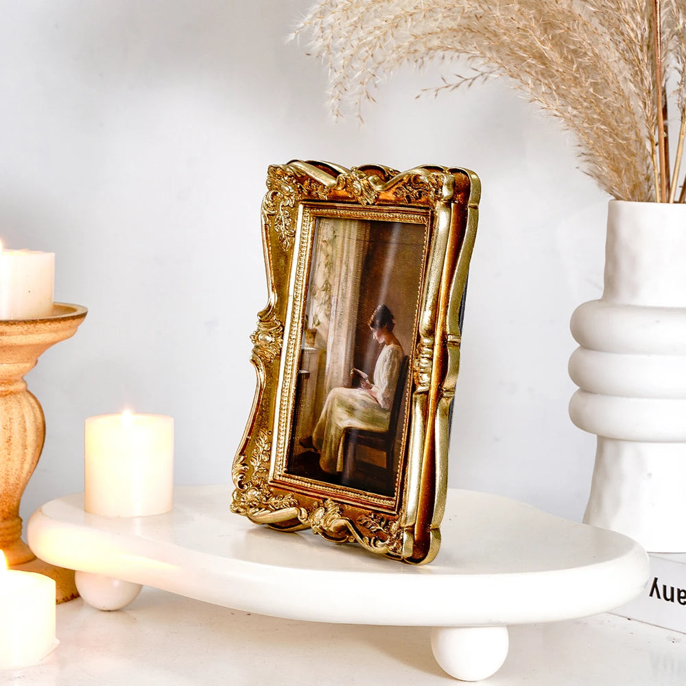Barocker Fotorahmen – Harzmaterial – Schlafzimmer/Büro