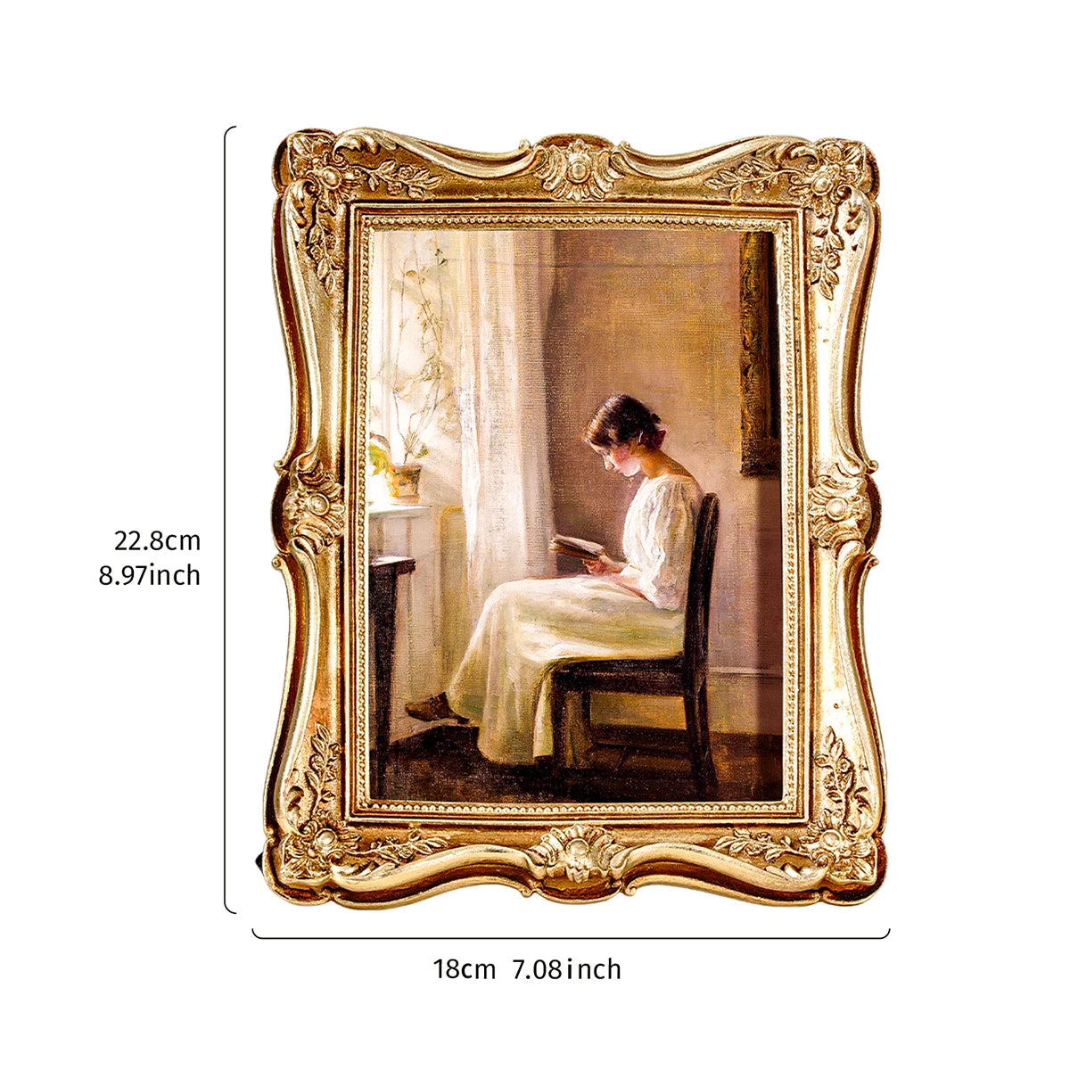 Barocker Fotorahmen – Harzmaterial – Schlafzimmer/Büro