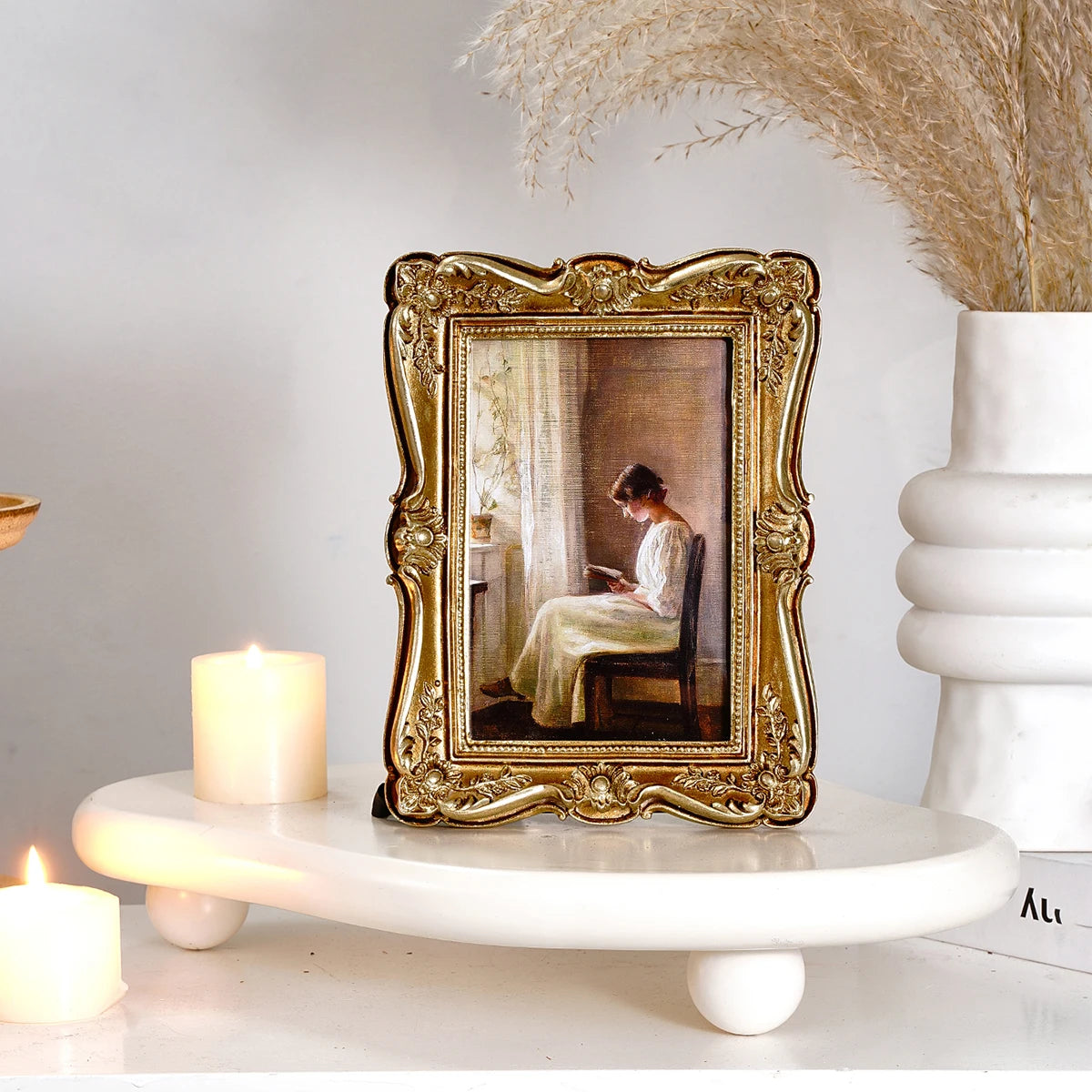 Barocker Fotorahmen – Harzmaterial – Schlafzimmer/Büro