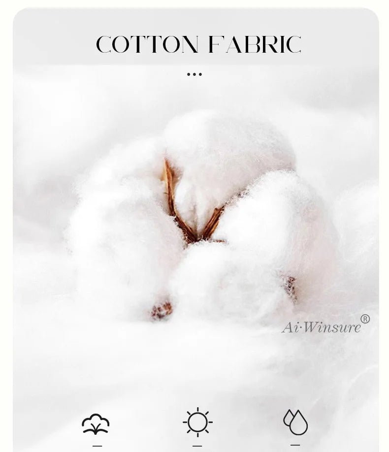 Baumwoll-Bettdecken-Set – Romantisches Spitzen-Design – Doppelbett