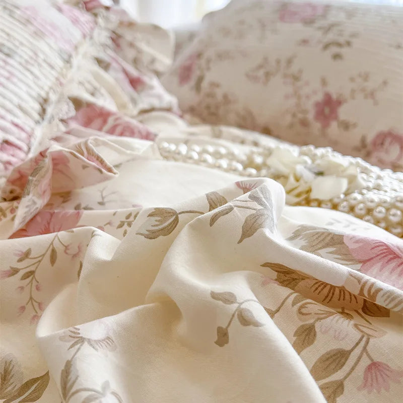 Baumwoll-Bettwäsche – Koreanischer Prinzessinnenstil – Verschiedene Grössen