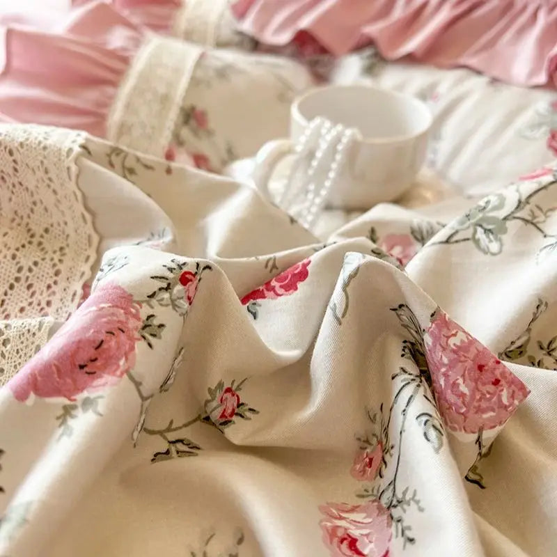 Baumwoll-Bettwäsche – Koreanischer Prinzessinnenstil – Verschiedene Grössen