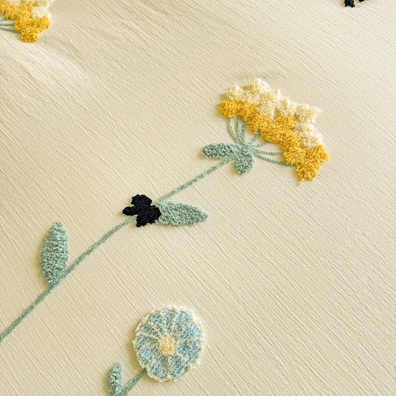 Baumwoll-Bettwäsche-Set – Blümchen-Design – Twin/Double-Grösse