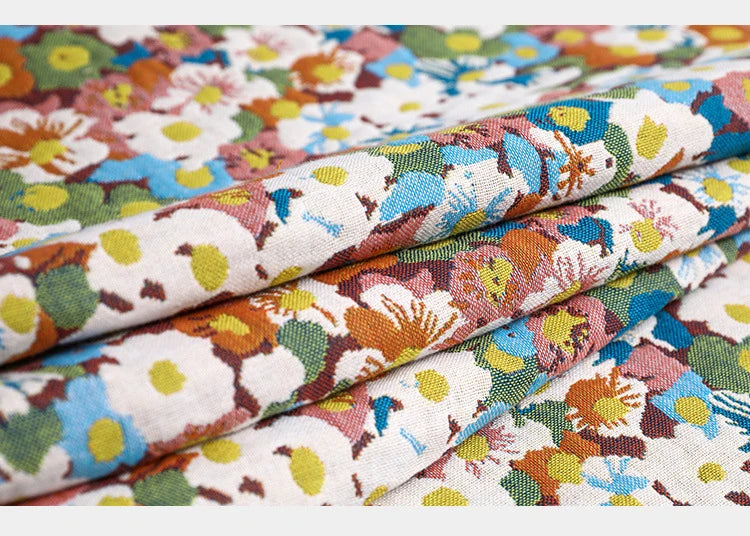 Baumwoll-Musselin-Badetuch – Blumen-Jacquard – 80x160cm