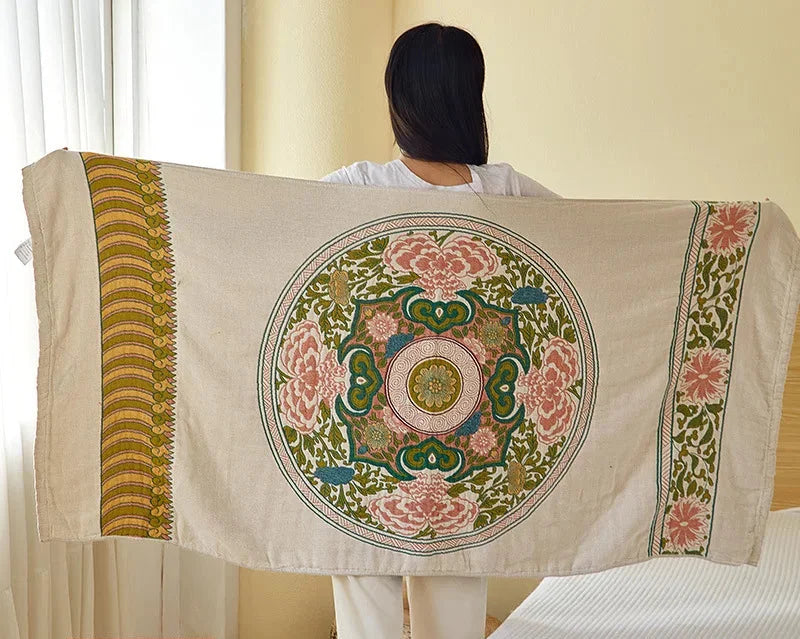 Baumwollbadetuch – Gaze Webtechnik – Gross 80x160 cm