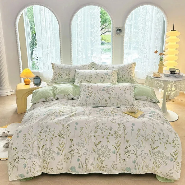 baumwollbettwäsche im floralen design mit 100% baumwolle in verschiedenen farben und grössen für das schlafzimmer