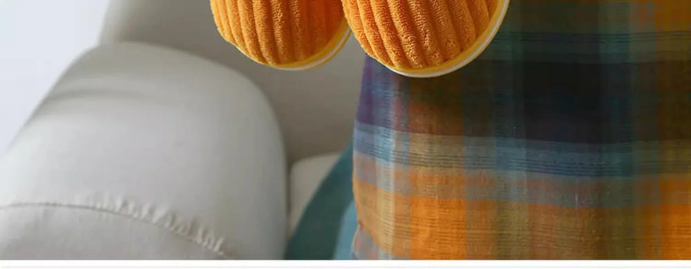 Baumwollhausschuhe – Cord & Plüsch – Heimkomfort