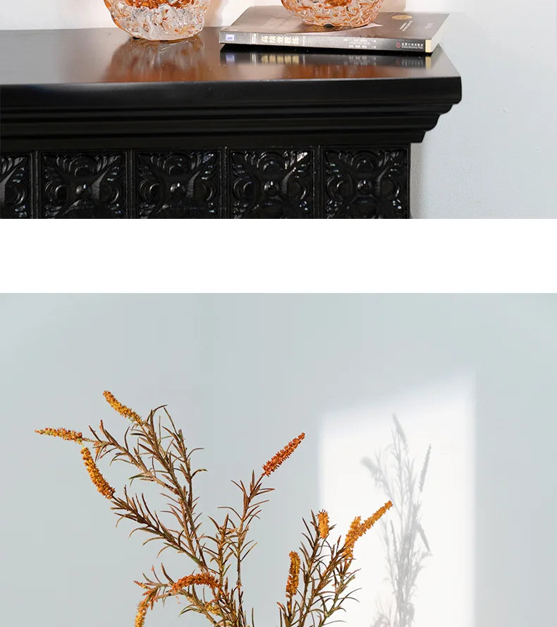 Bernstein Glasvase – Modernes Design – Tischdeko