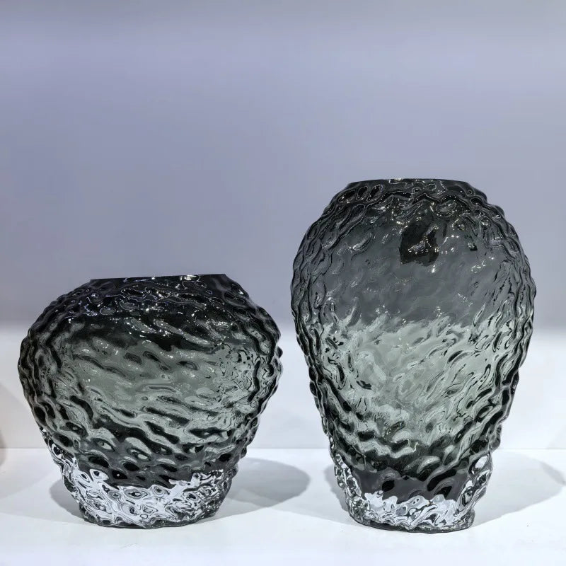 Bernstein Glasvase – Modernes Design – Tischdeko